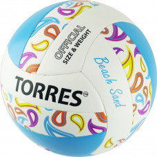Мяч для пляжного волейбола TORRES Beach Sand Blue V32095B, размер 5