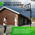 Баскетбольная стойка UNIX Line B-Stand-PVC 44"x30" R45 H230-305 см