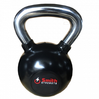 Стальная обрезиненная гиря Smith DB087-28 со стальной рукояткой, Размер: 28кг