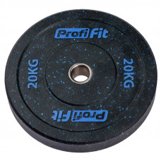Диск для штанги (резиновая крошка) D51 мм PROFI-FIT 20 кг
