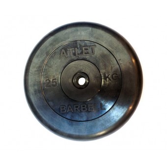 Диск обрезиненный BARBELL ATLET 25 кг / диаметр 31 мм