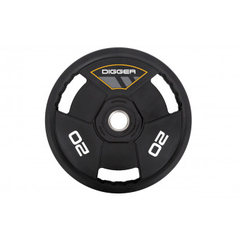 Диск олимпийский полиуретановый 3-х хватовый 20кг Hasttings Digger HD51C3A-20
