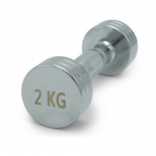 Гантель UNIX Fit PRO круглая хромированная 2 кг Гантель UNIX Fit PRO круглая хромированная 2 кг