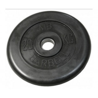 Диск обрезиненный BARBELL MB (металлическая втулка) 20 кг / диаметр 31 мм