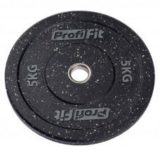Диск для штанги (резиновая крошка) D51 мм PROFI-FIT 5 кг