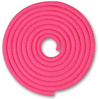 Скакалка гимнастическая INDIGO SM-123-PI, утяжеленная, длина 3м, шнур, розовый
