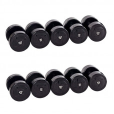 Гантельный ряд силовой (шаг 2,5 кг, 5 пар) PROFI-FIT 27,5-37,5 кг