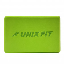 Блок для йоги и фитнеса UNIX Fit (200 г) 23 х 15 х 7 см, 1 шт, зеленый Блок для йоги и фитнеса UNIX Fit (200 г) 23 х 15 х 7 см, 1 шт, зеленый