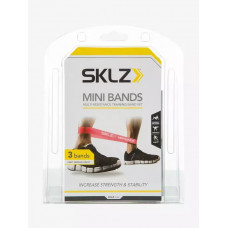 Желтые эластичные ленты сопротивления SKLZ Mini Bands Yellow, набор из 10 шт.