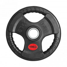 Диск обрезиненный с тройным хватом Gymmaster ANA-008 10кг Диск обрезиненный с тройным хватом Gymmaster ANA-008 10кг