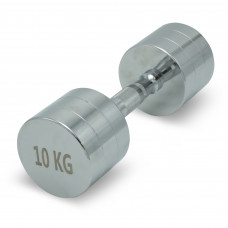 Гантель UNIX Fit PRO круглая хромированная 10 кг Гантель UNIX Fit PRO круглая хромированная 10 кг
