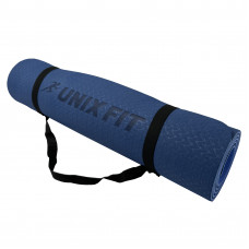 Коврик для йоги и фитнеса UNIX Fit двусторонний, 180 х 61 х 0,6 см, двуцветный, голубой Коврик для йоги и фитнеса UNIX Fit двусторонний, 180 х 61 х 0,6 см, двуцветный, голубой
