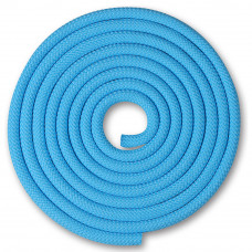Скакалка гимнастическая INDIGO SM-121-BL, утяжеленная, длина 2,5м, шнур, голубой