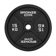 Диск олимпийский BRONZE GYM чугунный 15 кг Диск олимпийский BRONZE GYM чугунный 15 кг