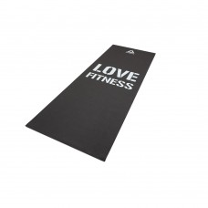 Тренировочный коврик (мат) для фитнеса тонкий Love (черн) Арт. RAMT-11024BKL