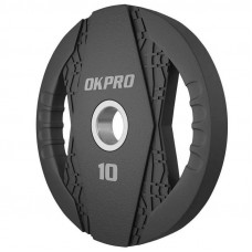 Диск обрезиненный тренировочный с двойным хватом OKPRO OK2005C 25 кг Диск обрезиненный тренировочный с двойным хватом OKPRO OK2005C 25 кг