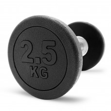 Гантель UNIX Fit PRO круглая обрезиненная 2,5 кг Гантель UNIX Fit PRO круглая обрезиненная 2,5 кг