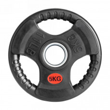 Диск обрезиненный с тройным хватом Gymmaster ANA-008 5кг Диск обрезиненный с тройным хватом Gymmaster ANA-008 5кг