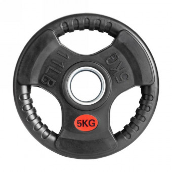 Диск обрезиненный с тройным хватом Gymmaster ANA-008 5кг