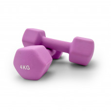 Гантель UNIX Fit неопреновая 4 кг Violet Гантель UNIX Fit неопреновая 4 кг Violet