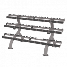Стойка для гантелей Smith DR027, 3 полки Стойка для гантелей Smith DR027, 3 полки