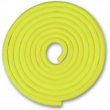 Скакалка гимнастическая INDIGO SM-121-LM, утяжеленная, длина 2,5м, шнур, лимонный