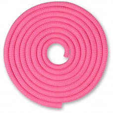 Скакалка гимнастическая INDIGO SM-121-P, утяжеленная, длина 2,5м, шнур, розовая
