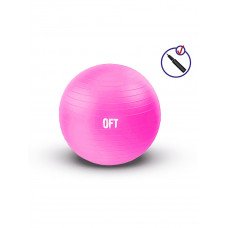 Гимнастический мяч 55 см фуксия с насосом