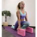 Коврик для йоги и фитнеса UNIX Fit двусторонний, 180 х 61 х 0,6 см, двуцветный, фиолетовый