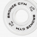 Диск олимпийский BRONZE GYM тяжелоатлетический белый 0,5 кг