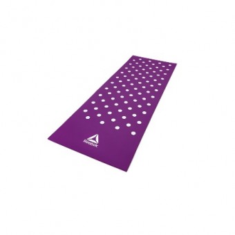 Тренировочный коврик (фитнес-мат) пурпурный Reebok Белые Пятна, Арт. RAMT-12235PL