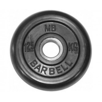 Диск обрезиненный BARBELL MB (металлическая втулка) 1.25 кг / диаметр 31 мм