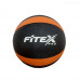 FTX-1212-1kg Медбол 1 кг, черный с оранжевым