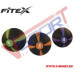 FTX-1212-1kg Медбол 1 кг, черный с оранжевым