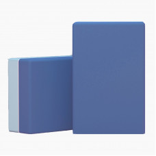 Блок для йоги и фитнеса UNIX Fit (200 г) 23 х 15 х 7 см, 1 шт, голубой (2 оттенка)
