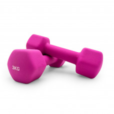 Гантель UNIX Fit неопреновая 3 кг Pink Гантель UNIX Fit неопреновая 3 кг Pink
