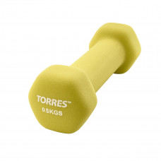 Гантель TORRES PL550105, вес 0.5 кг, 1 шт