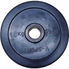 LB-10 Диск "Олимпийский" 10 кг обрезин. чёрный
