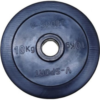 LB-10 Диск "Олимпийский" 10 кг обрезин. чёрный