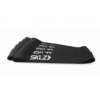 Фитнес ленты SKLZ 5 x 24 см, 10 шт., тяжелое сопротивление, черные SKLZ Mini Bands Black