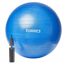 Мяч гимнастический TORRES AL121165BL, диаметр 65см., голубой