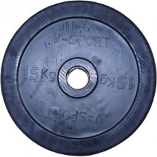 LB-15 Диск "Олимпийский" 15 кг обрезин. чёрный